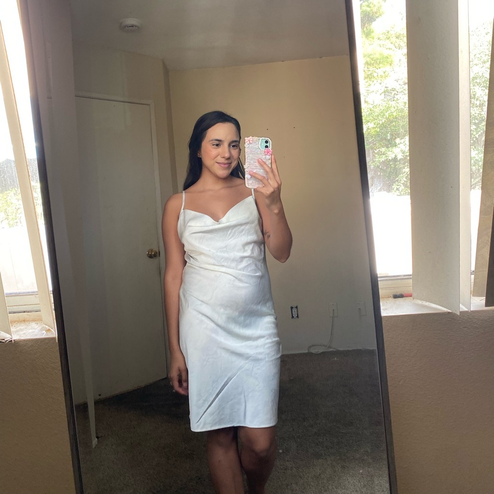 White Spaghetti Strap Dress